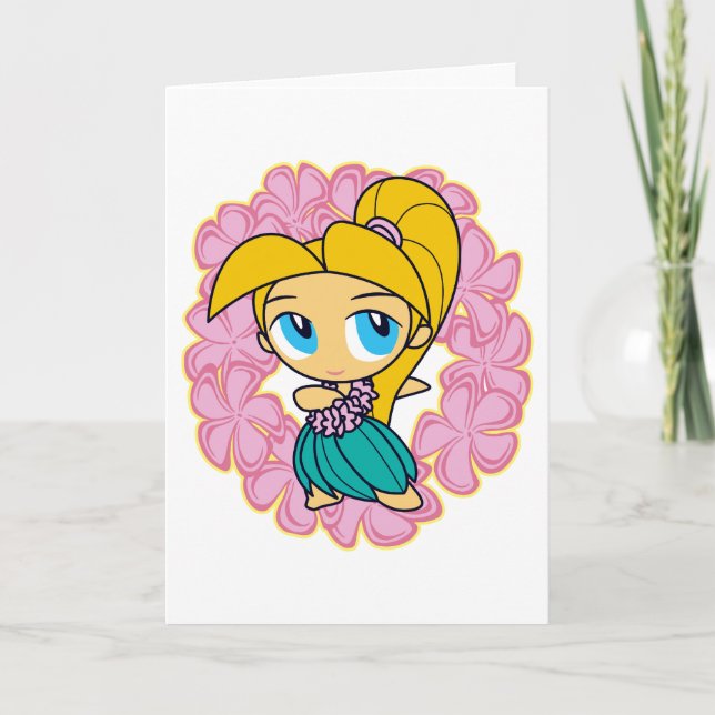 "Aloha honung" hälsningkort i rosor Kort (Framsida)