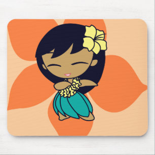 "Aloha honungar" Mousepad i lt. persika Musmatta