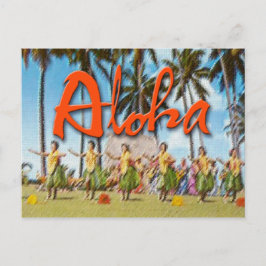 Aloha Hula Vykort