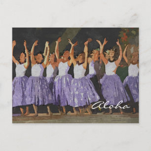 Aloha Hula Vykort