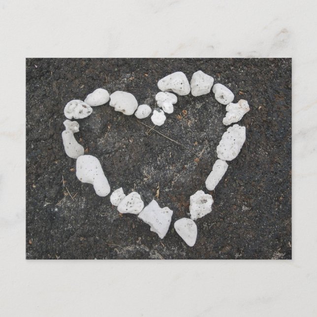 Aloha * Kärlek * Coral Heart - Anpassade! Vykort (Framsida)