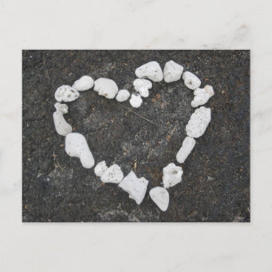 Aloha * Kärlek * Coral Heart Vykort