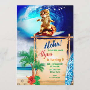 Aloha! Kat Surfing-inbjudan Inbjudningar