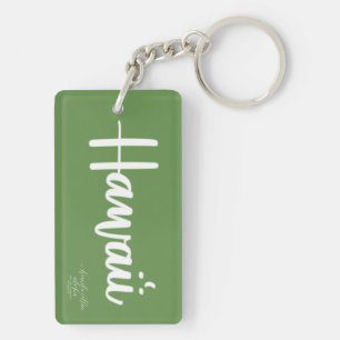 Aloha Keychain med Lehua Haku Lei