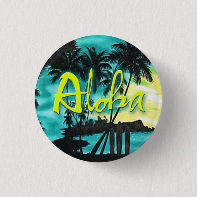 Aloha klämmer fast Aquasolnedgången Knapp (Framsida)