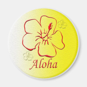 Aloha kopierar Button Magnet