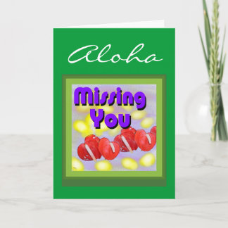 Aloha-kort (saknar dig) kort
