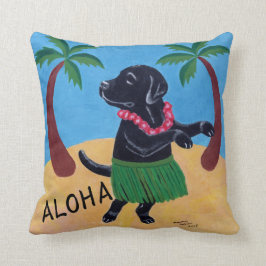 Aloha kudder svart Labrador Kudde