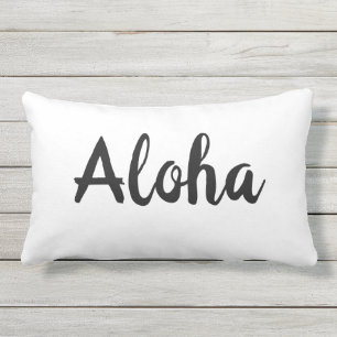 Aloha kudder vit - utomhus- lumbarkudde