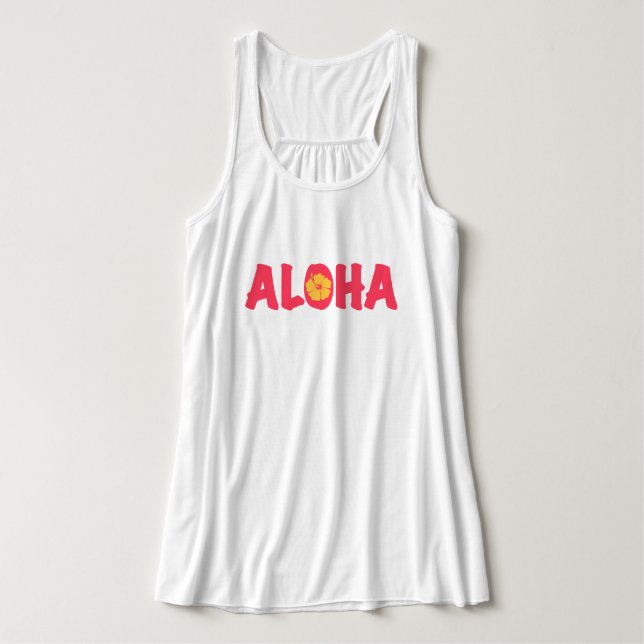 Aloha Linne Med Racerback (Design framsida)