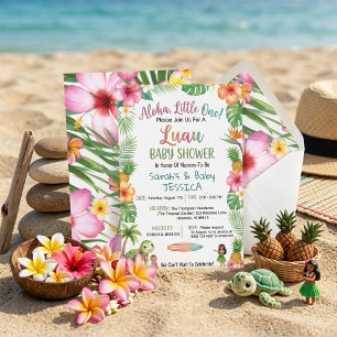 Aloha Little One Luau Baby Shower Inbjudan