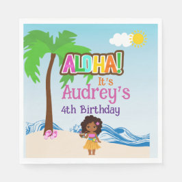 Aloha Luau Birthday Pappersservett