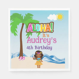 Aloha Luau Birthday Pappersservett