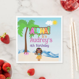 Aloha Luau Födelsedag Pappersservett