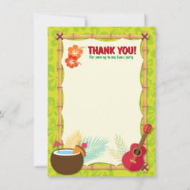 Aloha Luau Hawaiian Tropical Birthday Baby Shower Tack Kort