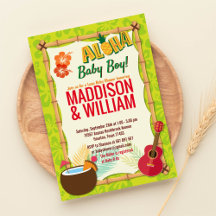 Aloha Luau Hawaiian Tropical Par Baby Shower