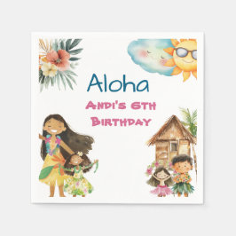 Aloha Luau Kids Birthday Pappersservett