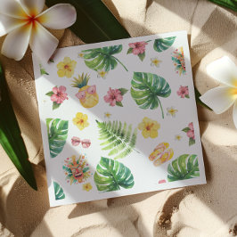 Aloha Luau Tropical födelsedagsfest Pappersservett