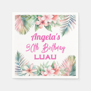 Aloha Luau Tropical Vuxen Birthday Pappersservett