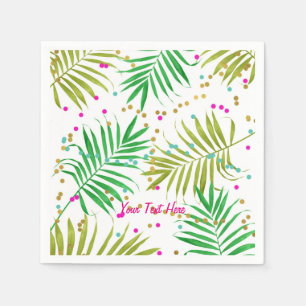 Aloha Luau Tropiska Blad Födelsedagsfest Pappersservett