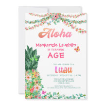 ALOHA Luau Vilken tropisk Blommigt Pineapple från 