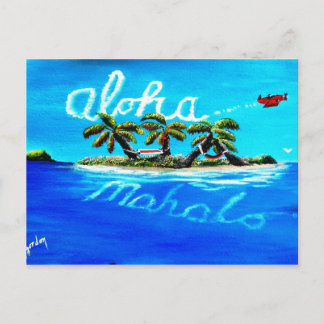 aloha mahalo vykort