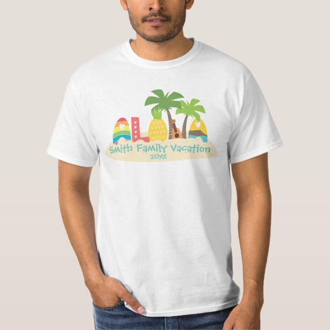 Aloha Manar T Shirt (Framsida)
