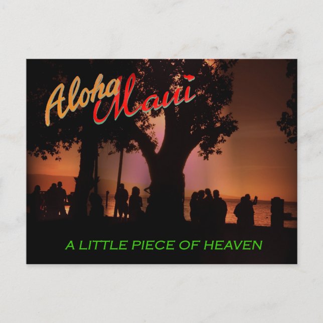 Aloha Maui Vykort (Framsida)