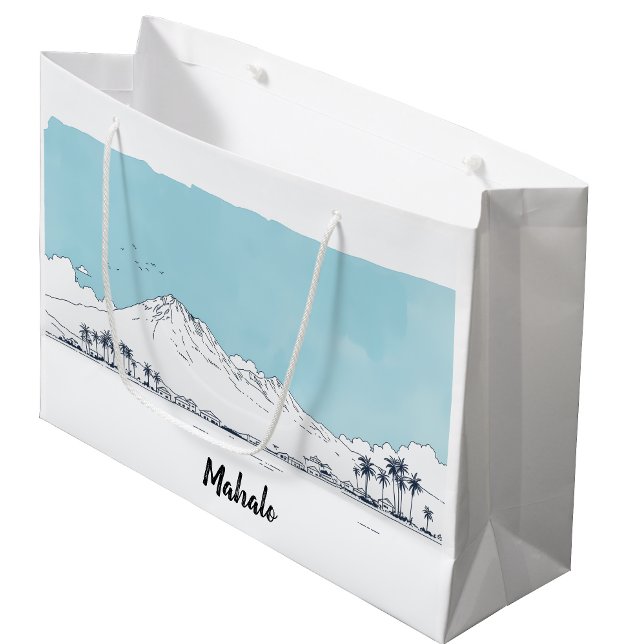 Aloha Minimal Hawaii Watercolor Mahalo Custom (Skapare uppladdad)