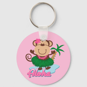 Aloha Monkey Keychain Nyckelring
