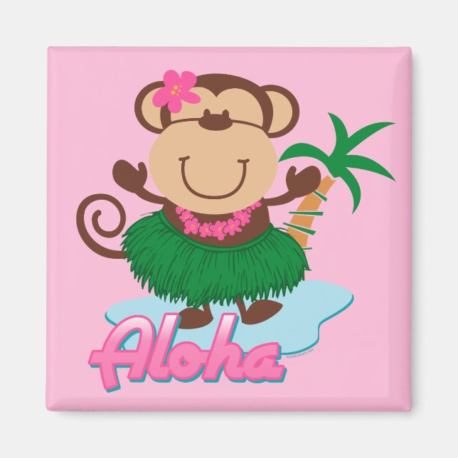 Aloha Monkey Magnet (Framsidan)