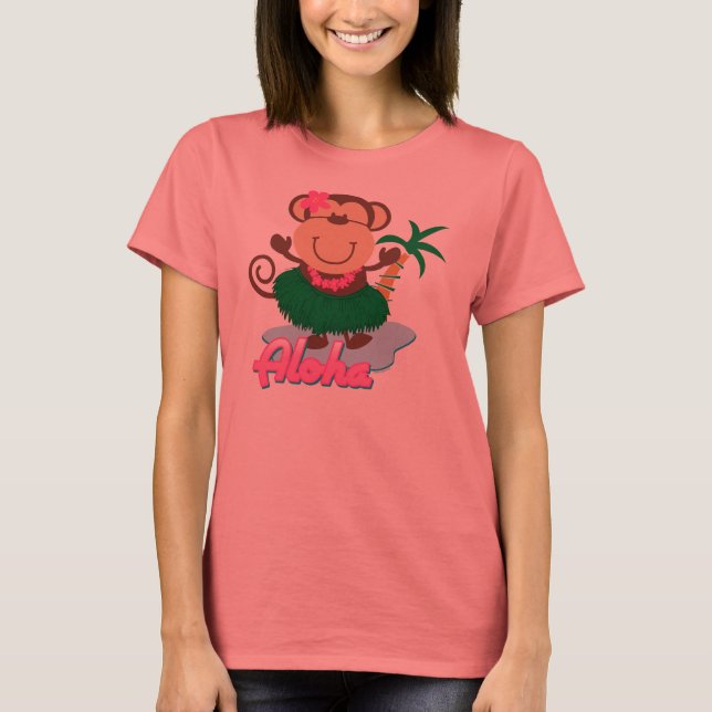 Aloha Monkey Shirt T-shirt (Framsida)