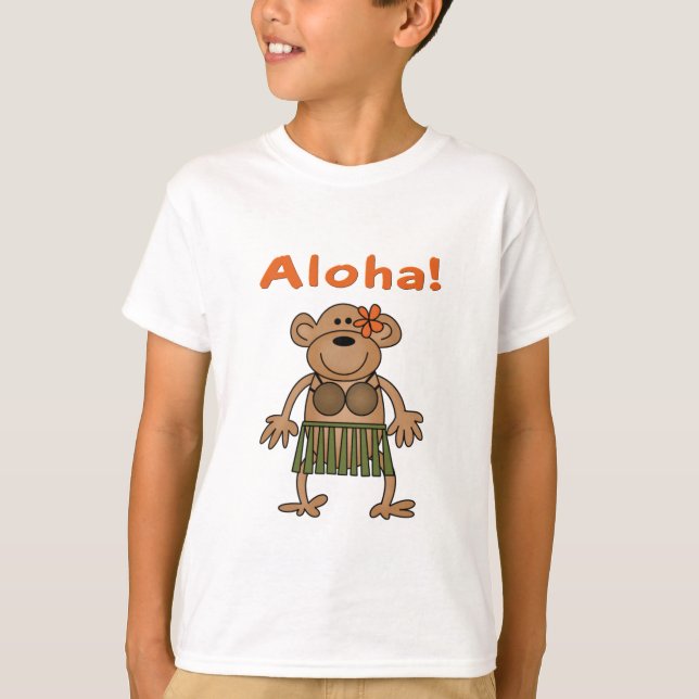 Aloha Monkey Tee Shirt (Framsida)