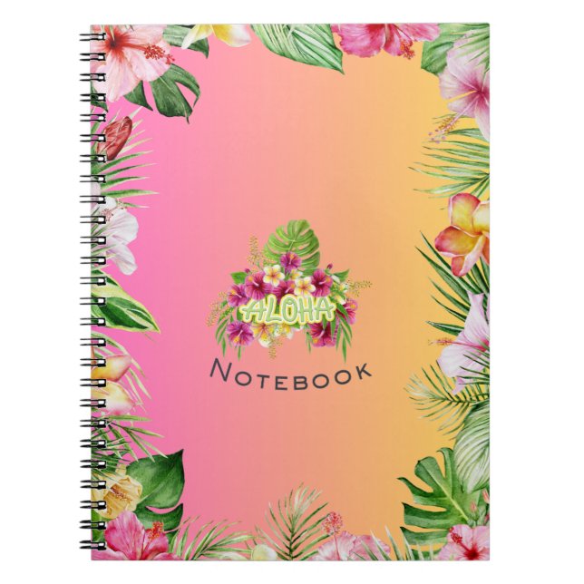 Aloha Notebook Anteckningsbok (Framsidan)