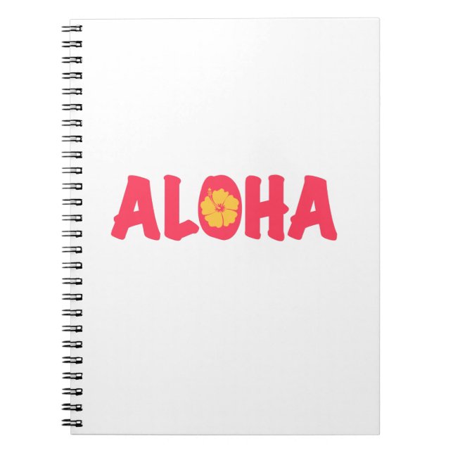Aloha Notebook Anteckningsbok (Framsidan)