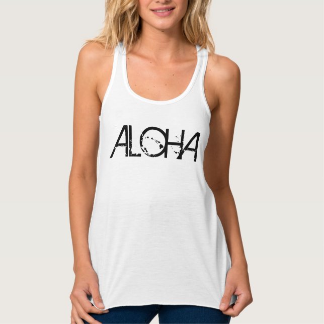 ALOHA-ÖARNA LINNE MED RACERBACK  (Framsida)