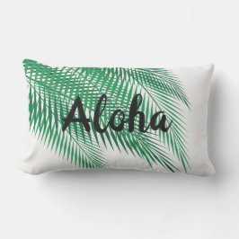 Aloha och Handflatan Lövs Pillow - utomhus Lumbarkudde