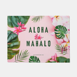 ALOHA OCH MAHALO - Rosa Grön - Tröskelmattor