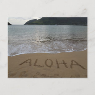 Aloha på stranden vykort