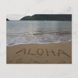 Aloha på stranden vykort
