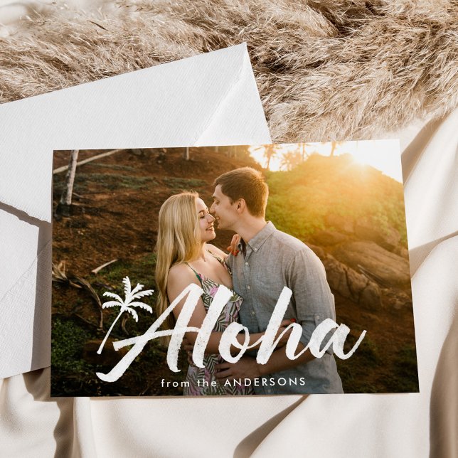 Aloha Palmtre Fotografi Julkort (Skapare uppladdad)