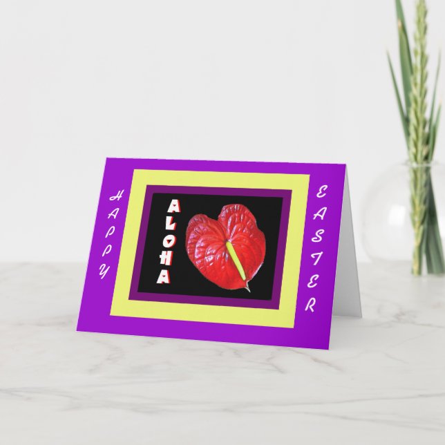 Aloha påskkort helgkort (Framsida)