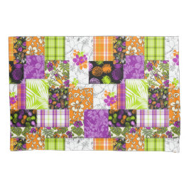 Aloha Patchwork Hawaiian Tropical Prints - Violet
