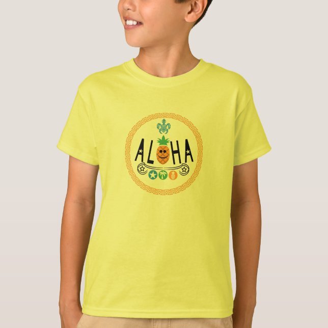 Aloha Pineale Design - Bards grundläggande T-Shirt (Framsida)