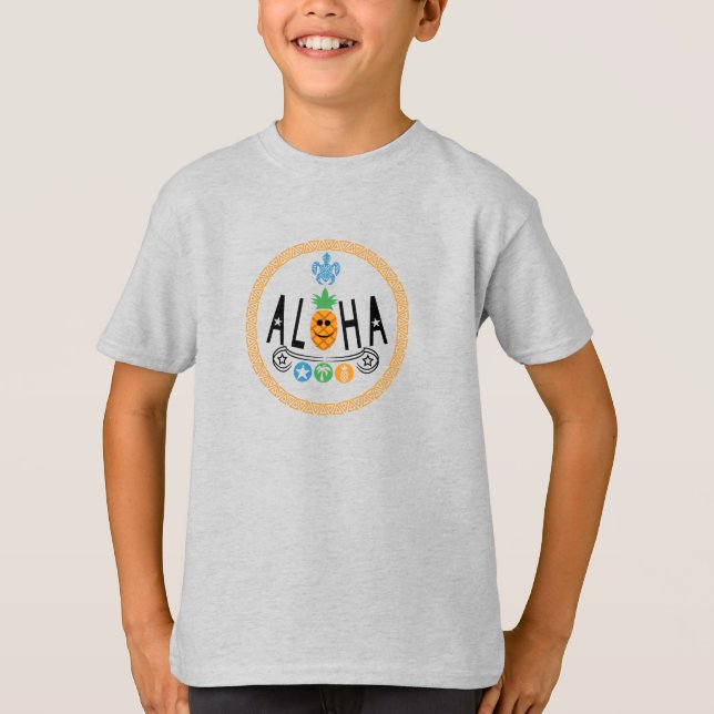 Aloha Pineale Design - Bards grundläggande T-Shirt (Framsida)