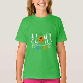 Aloha Pineale Design - Girls grundläggande T-Shirt