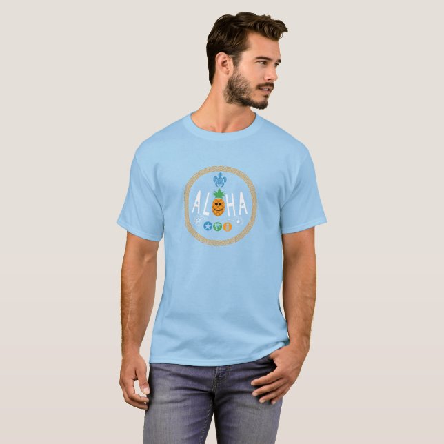 Aloha Pineale Design - Manar Basic T-Shirt (Hel framsida)