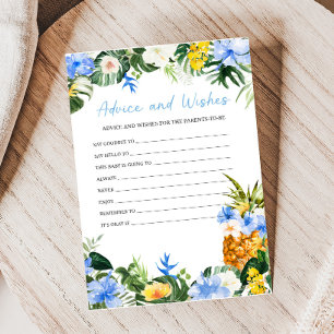 Aloha Pineapple Baby Shower Råd och Önskningar Spe