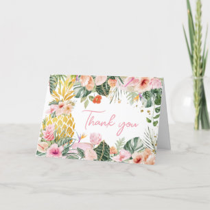 Aloha Pineapple Baby Shower Tack Kort