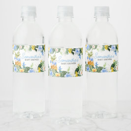 Aloha Pineapple Baby Shower Vattenflaskor Etikett